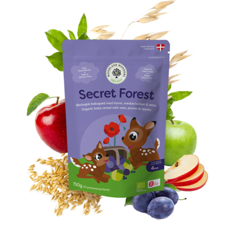 Secret Forest – orgaanilised pudruhelbed, Prunes & Apples, 150g
