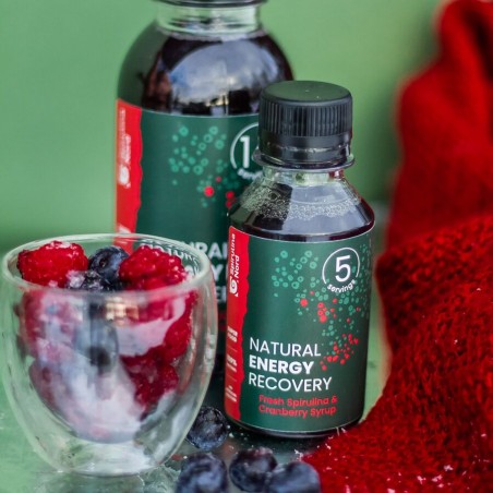 Värske Spirulina jõhvikatega siirup
