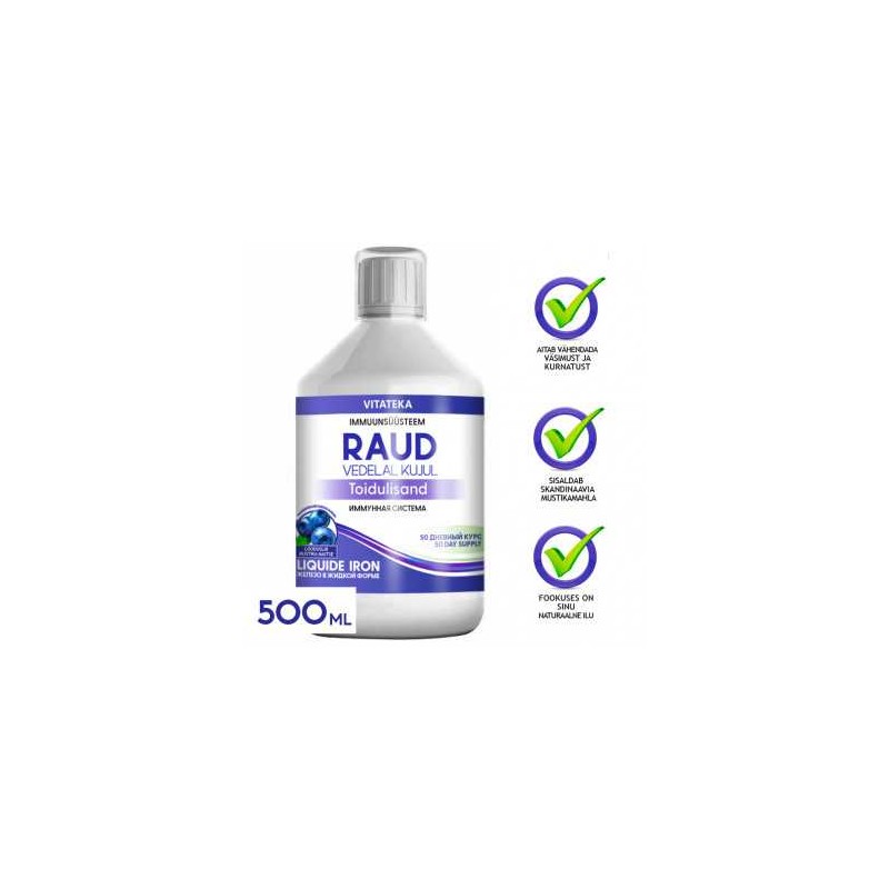 Raud vedelal kujul 500 ml