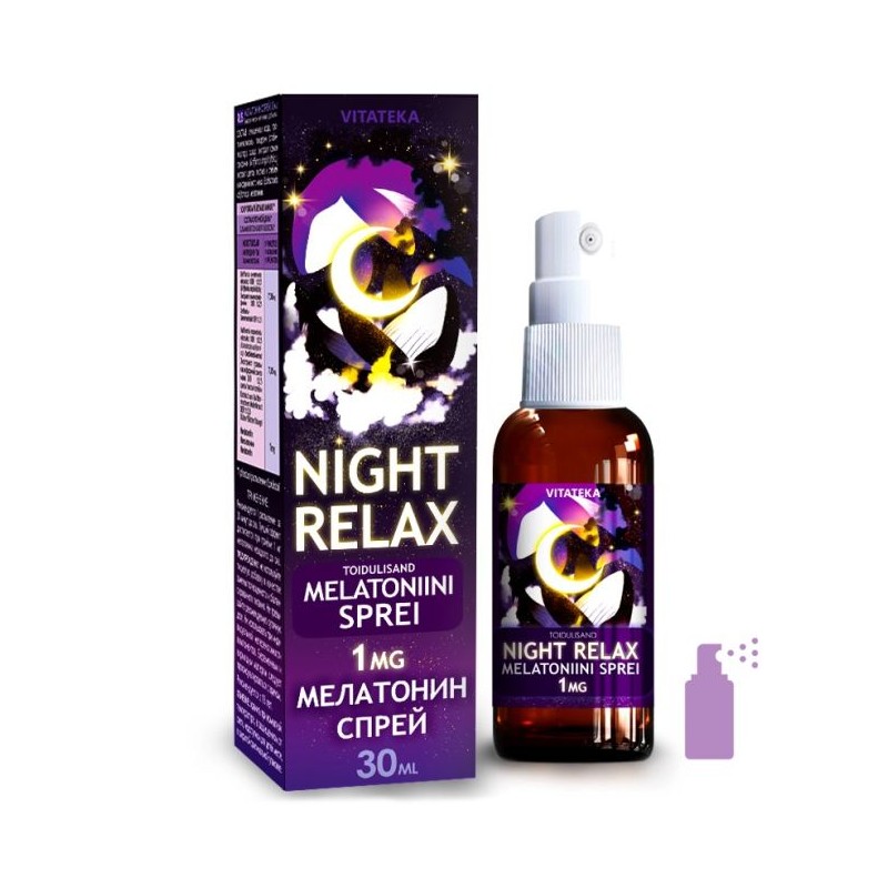 Melatoniini spreipudel NIGHT RELAX 30 ml