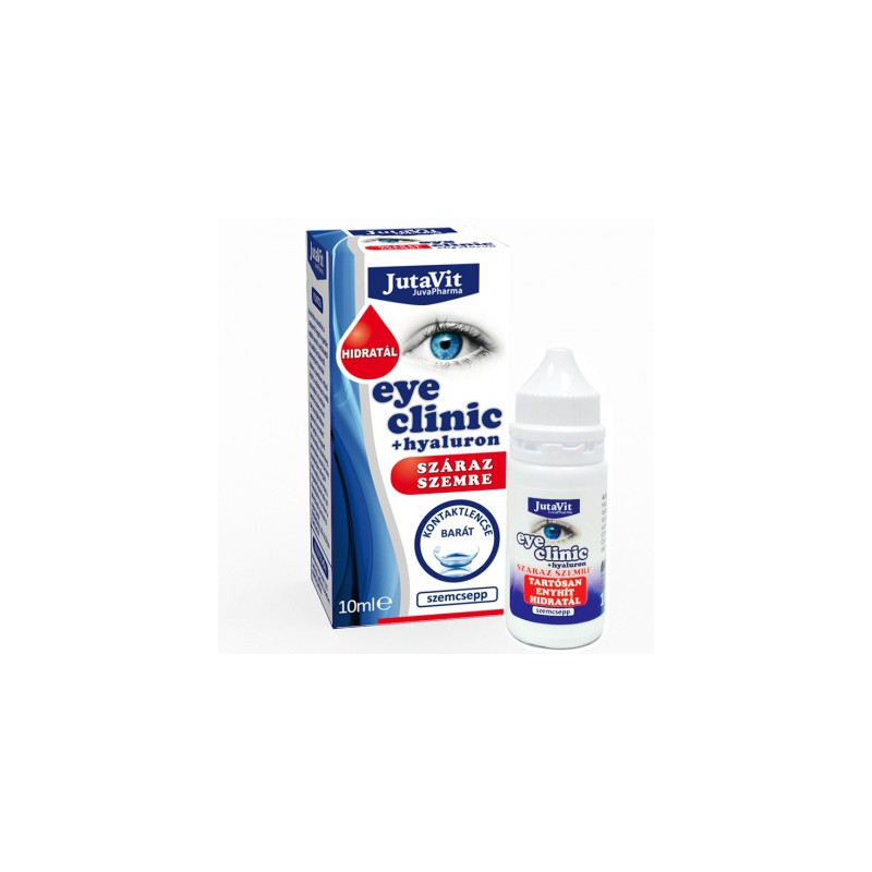 JUTAVIT EYE CLINIC SILMATILGAD KUIVADE SILMADE JAOKS HÜALUROONIGA 10ML
