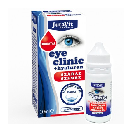 JUTAVIT EYE CLINIC SILMATILGAD KUIVADE SILMADE JAOKS HÜALUROONIGA 10ML